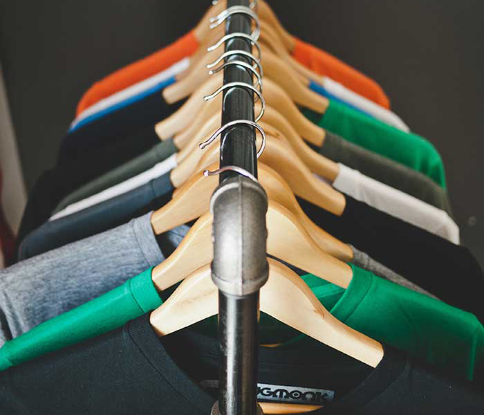 shirts on hangers